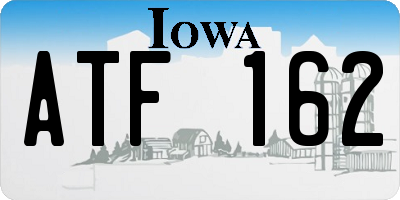 IA license plate ATF162