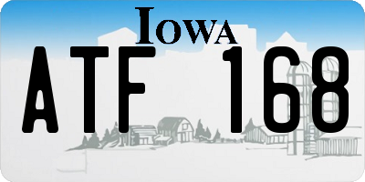 IA license plate ATF168