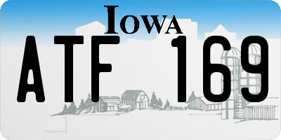 IA license plate ATF169