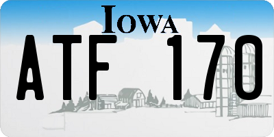 IA license plate ATF170