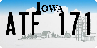 IA license plate ATF171