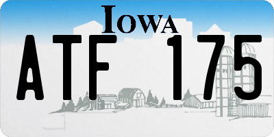 IA license plate ATF175