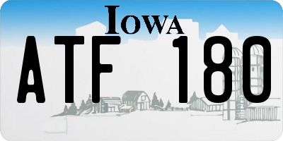 IA license plate ATF180