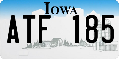 IA license plate ATF185