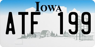 IA license plate ATF199