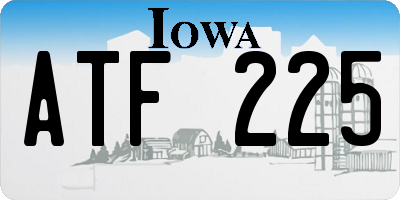 IA license plate ATF225