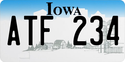 IA license plate ATF234