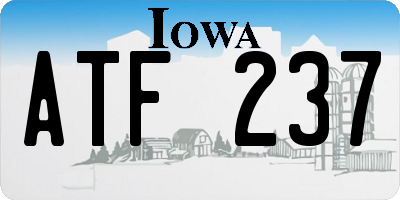IA license plate ATF237