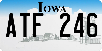 IA license plate ATF246