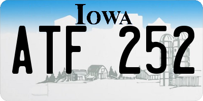 IA license plate ATF252