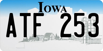 IA license plate ATF253