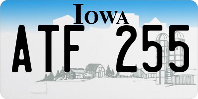 IA license plate ATF255