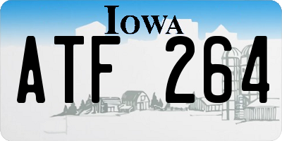 IA license plate ATF264