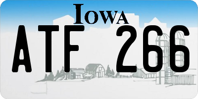 IA license plate ATF266
