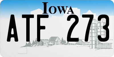 IA license plate ATF273