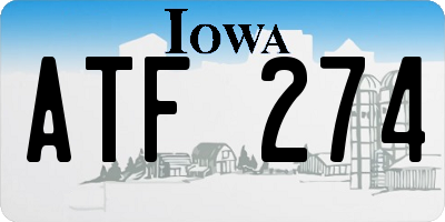 IA license plate ATF274