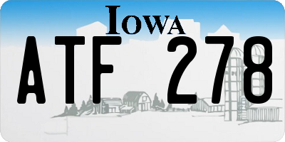 IA license plate ATF278