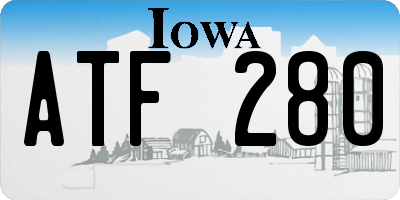 IA license plate ATF280