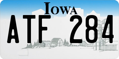 IA license plate ATF284
