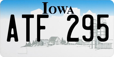 IA license plate ATF295