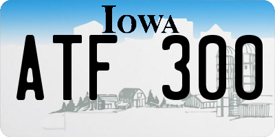 IA license plate ATF300