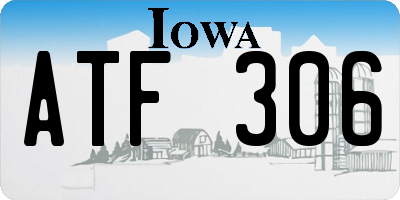 IA license plate ATF306