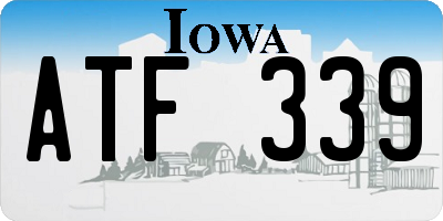 IA license plate ATF339