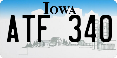 IA license plate ATF340