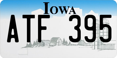 IA license plate ATF395