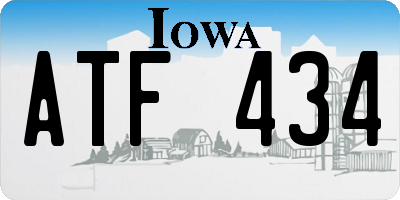 IA license plate ATF434