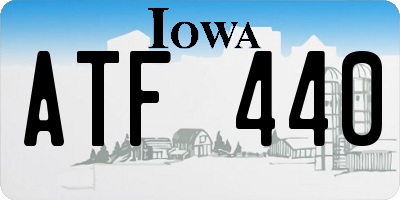 IA license plate ATF440