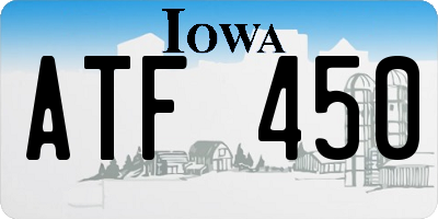 IA license plate ATF450