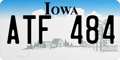 IA license plate ATF484