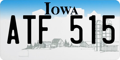IA license plate ATF515