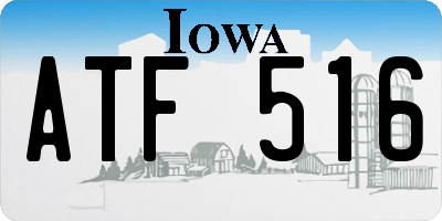 IA license plate ATF516
