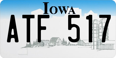 IA license plate ATF517