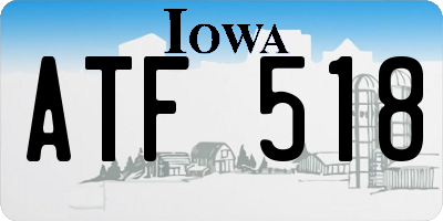 IA license plate ATF518