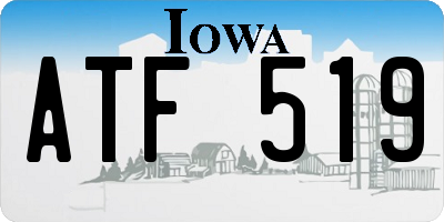 IA license plate ATF519