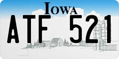 IA license plate ATF521