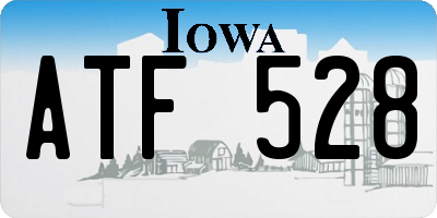 IA license plate ATF528