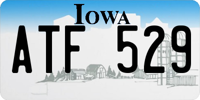 IA license plate ATF529
