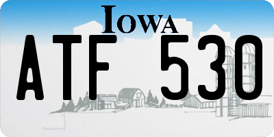 IA license plate ATF530