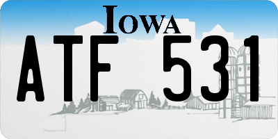IA license plate ATF531