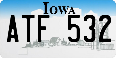 IA license plate ATF532