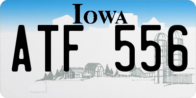 IA license plate ATF556