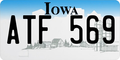 IA license plate ATF569