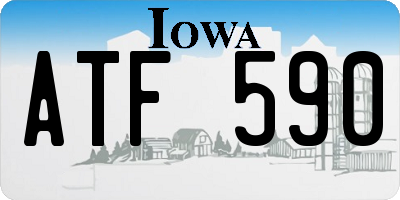 IA license plate ATF590