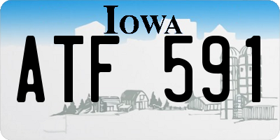 IA license plate ATF591