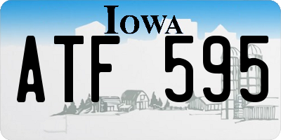IA license plate ATF595