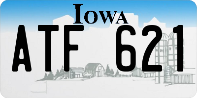 IA license plate ATF621